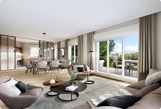 Nice Caennais - Intérieur salon